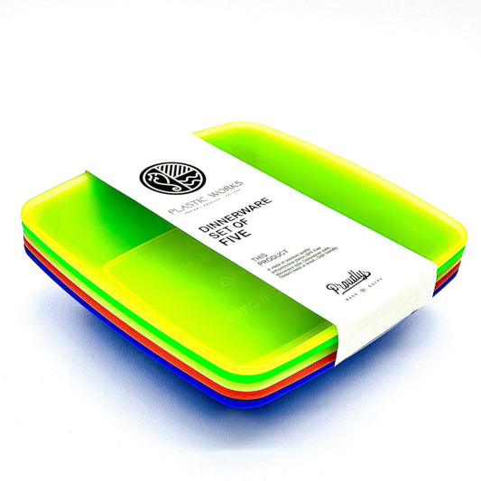 Pure PP Plates (20×20 cm) Set of 10