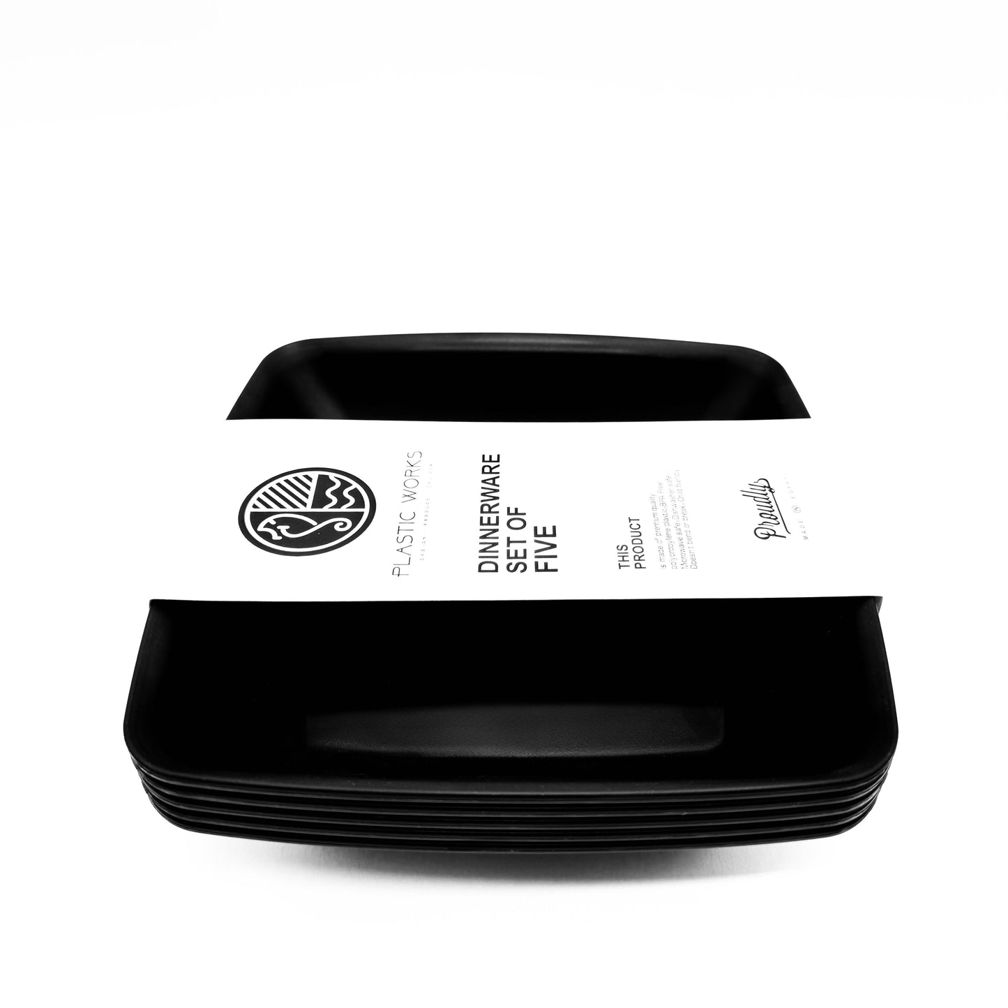 Pure PP Plates (20×20 cm) Set of 10