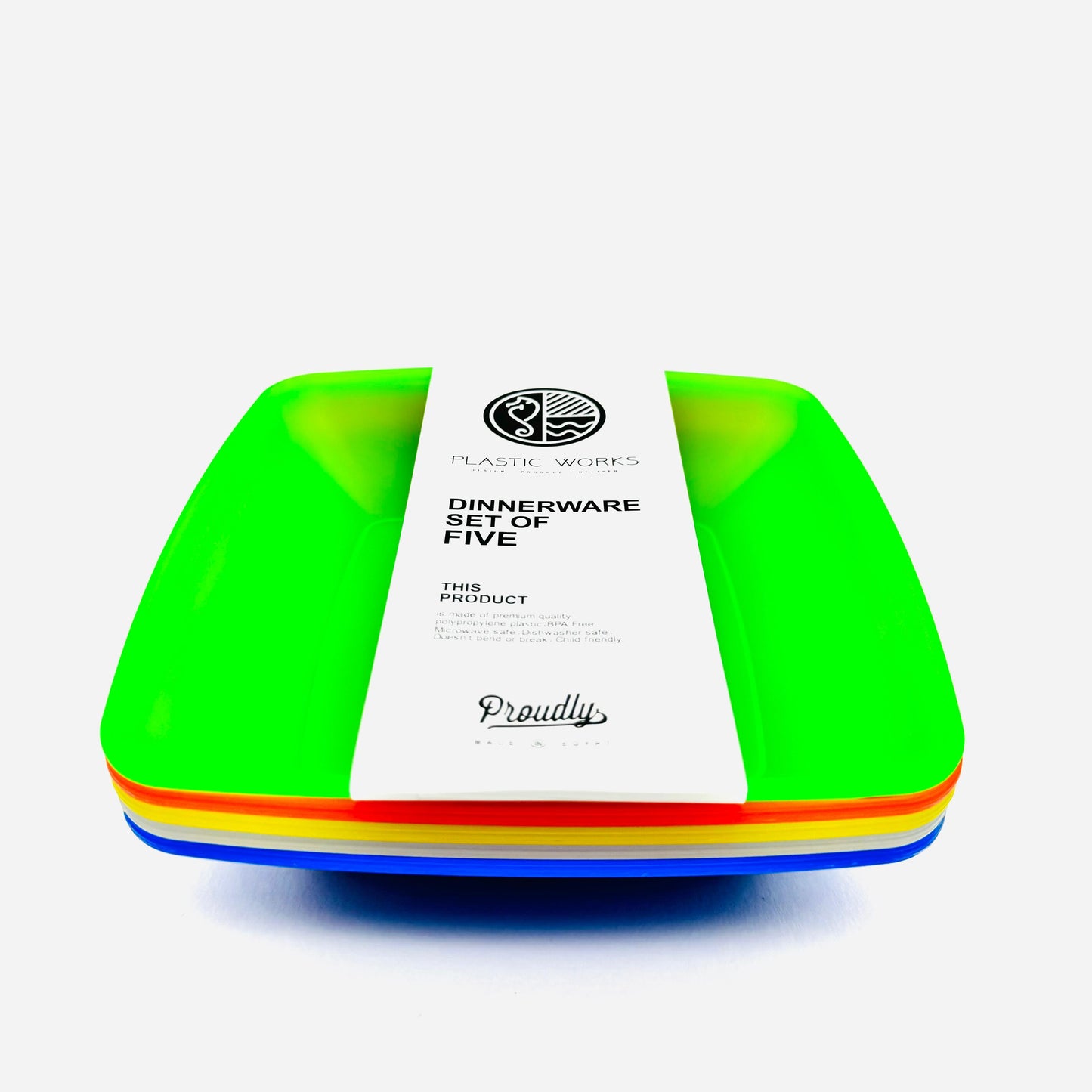 Pure PP Plates (20×20 cm) Set of 10