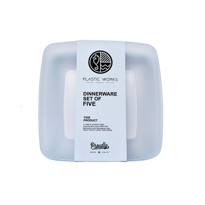 Pure PP Plates (20×20 cm) Set of 10