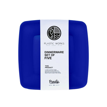 Pure PP Plates (20×20 cm) Set of 5